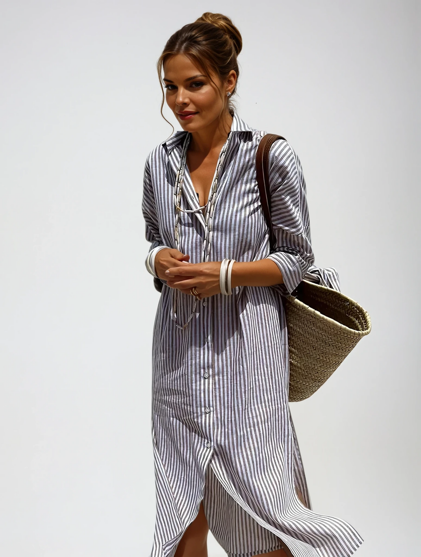 Sophie™ | Striped Shirt Dress