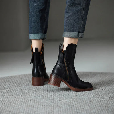 Sonia™ | Premium Leather Ankle Boots