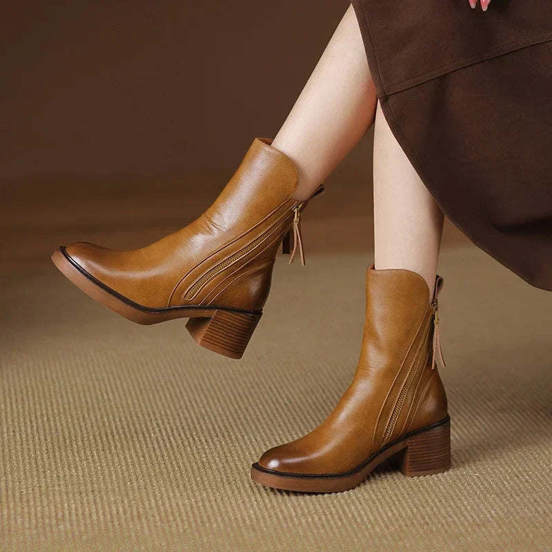 Sonia™ | Premium Leather Ankle Boots