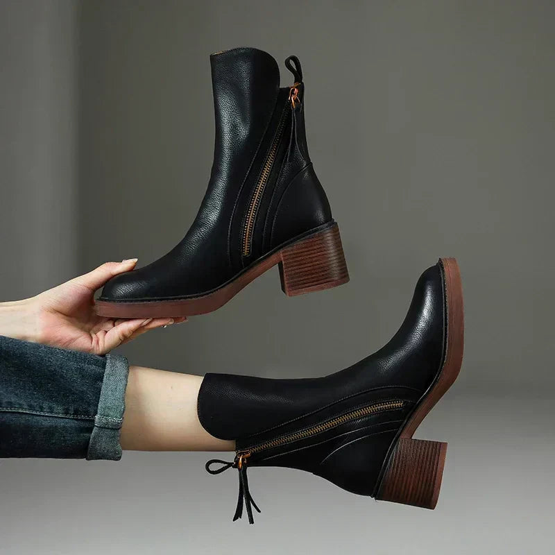 Sonia™ | Premium Leather Ankle Boots