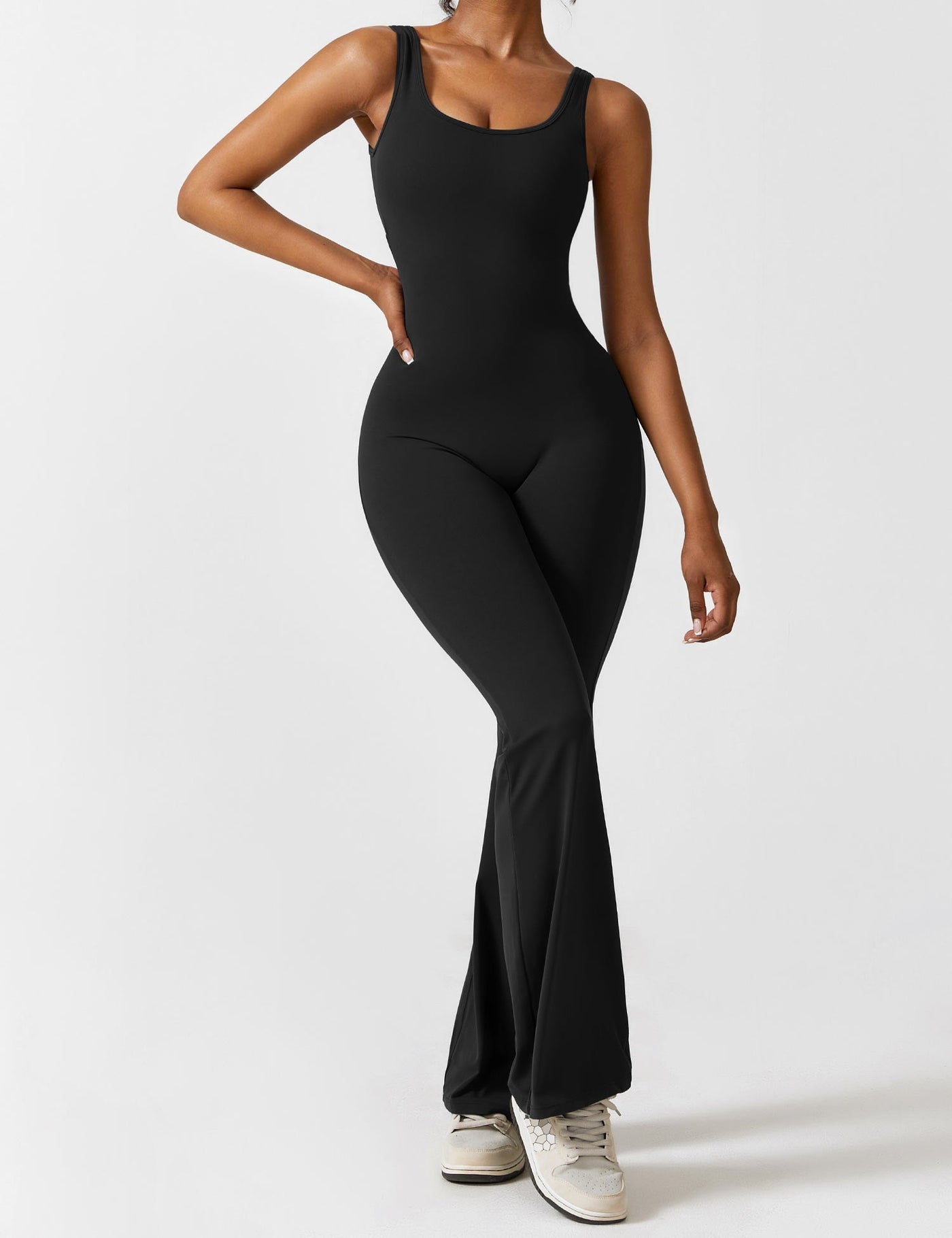 Allyson™ - V-back flared jumpsuit