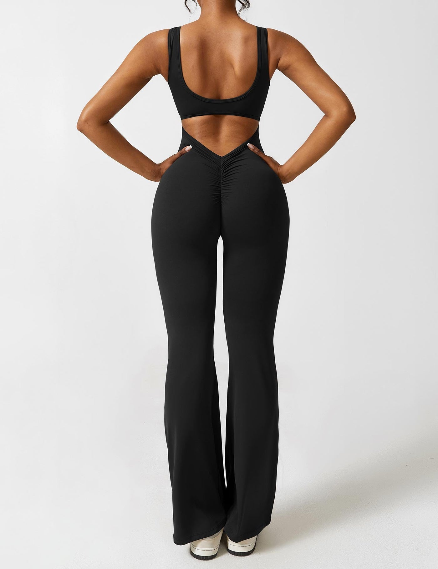 Allyson™ - V-back flared jumpsuit