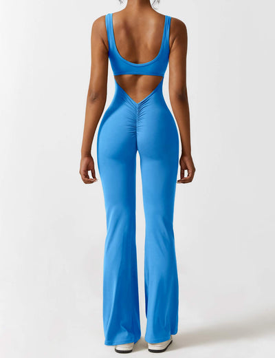 Allyson™ - V-back flared jumpsuit