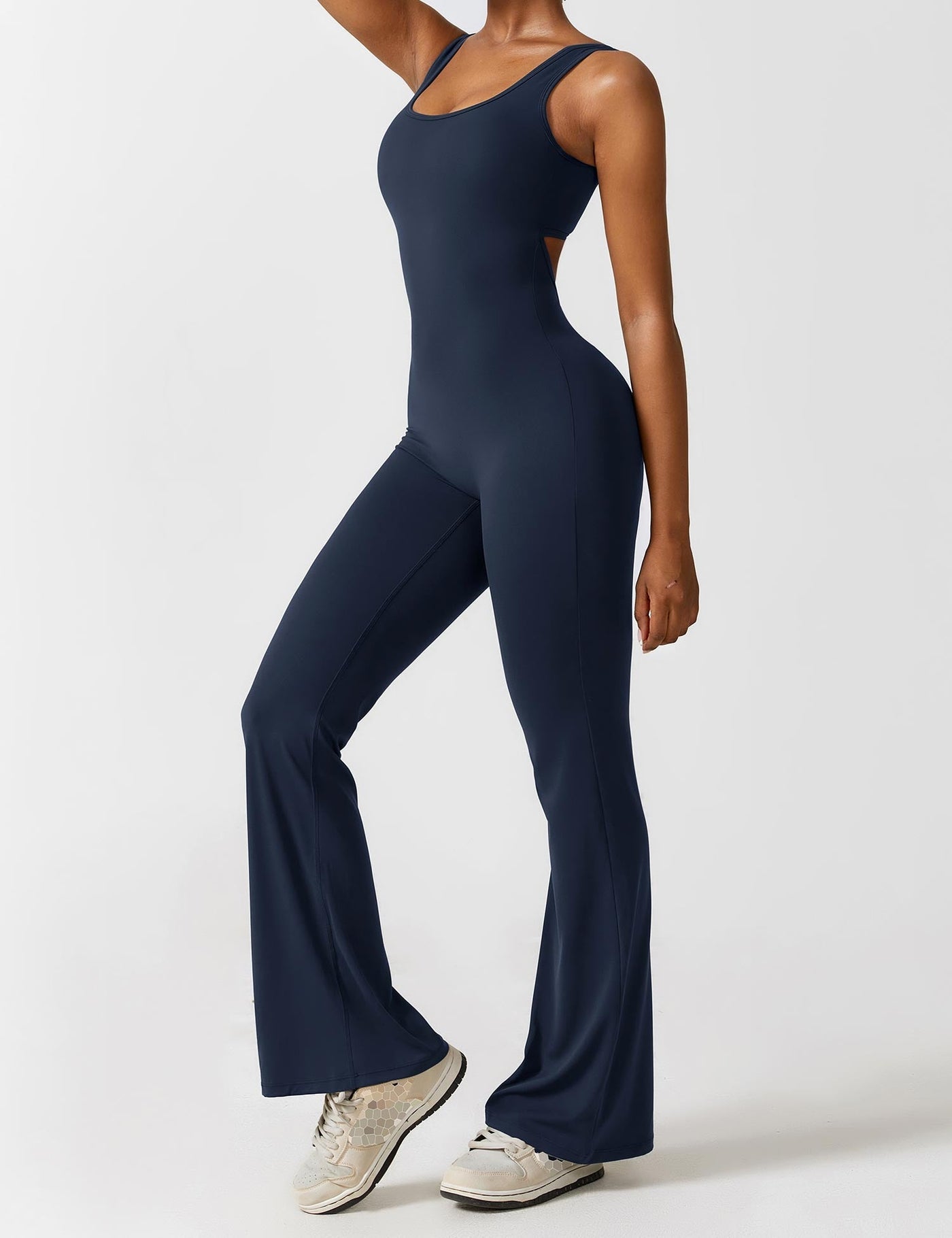 Allyson™ - V-back flared jumpsuit