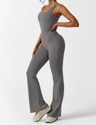 Allyson™ - V-back flared jumpsuit