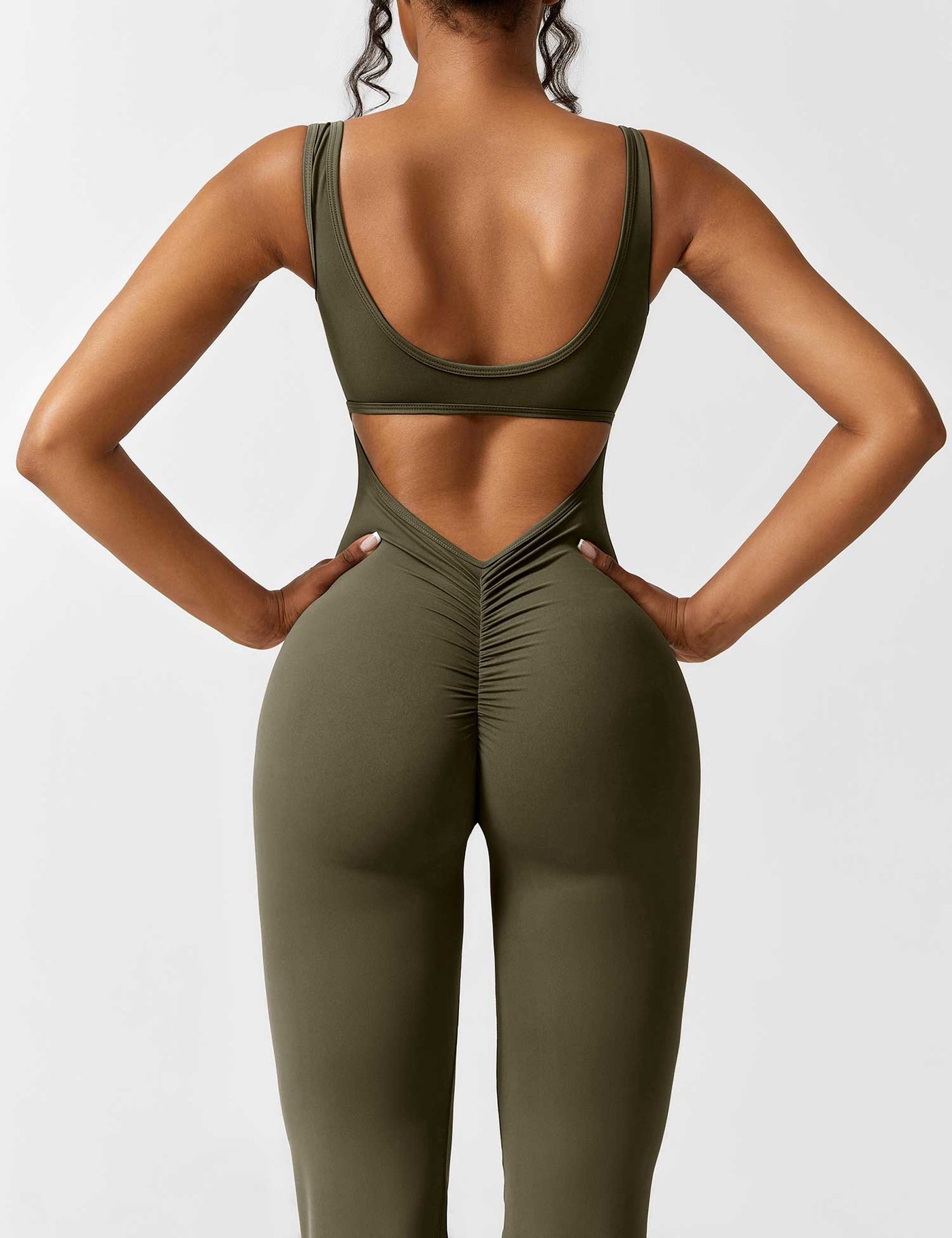 Allyson™ - V-back flared jumpsuit