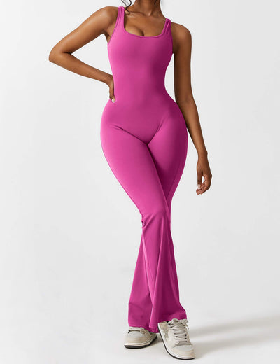 Allyson™ - V-back flared jumpsuit