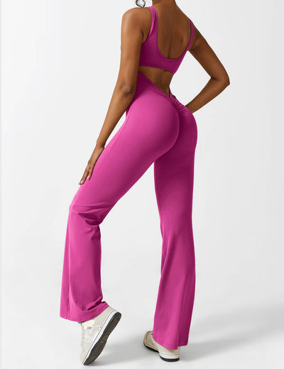 Allyson™ - V-back flared jumpsuit